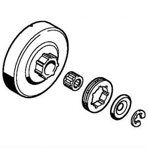 Комплект - Кільцева ланцюгова зірочка Stihl 3/8 ", 7z для MS 290, MS 340, MS 360